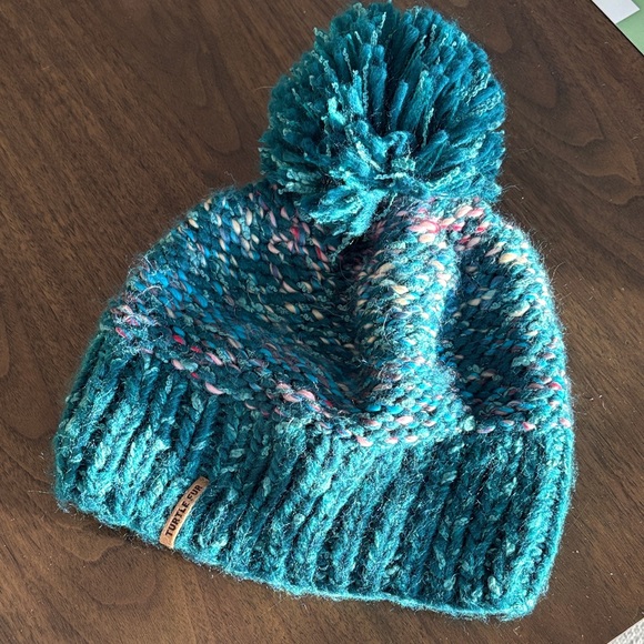 Turtle Fur Fleece-Lined Knit Pom-Pom Beanie - Picture 6 of 6